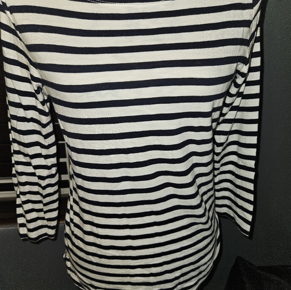 J Crew Womans Long Sleeve Striped Top Size XS - Picture 2 of 12